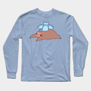 Sloth and Blue Owl Long Sleeve T-Shirt